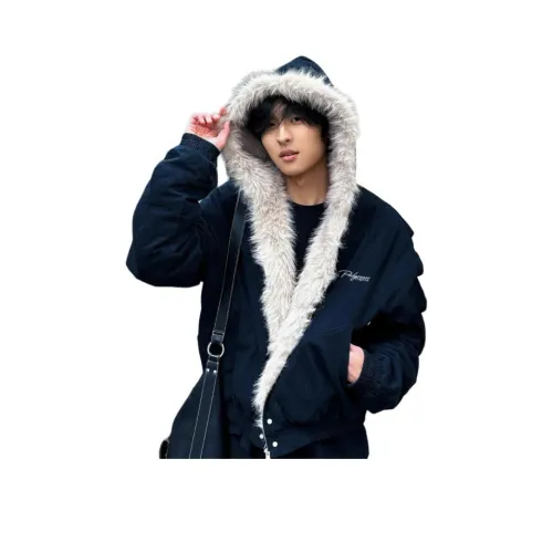 PODGORNOI Черный С подарками Съемный Металл Логотип Мужской Пуховик