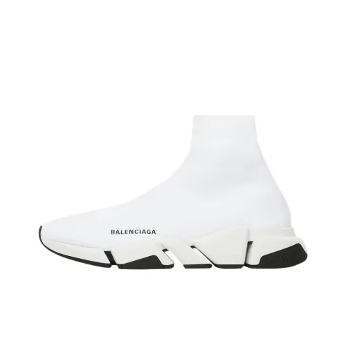 Balenciaga Speed 2,0 High Топ Повседневная обувь Мужская Белая