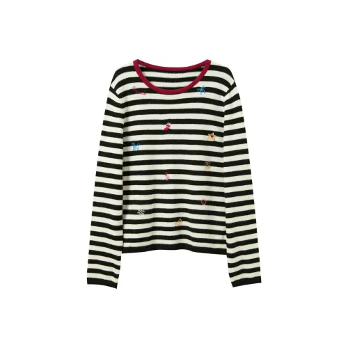 3COLOUR Черно-белые полосы Женская трикотажная одежда