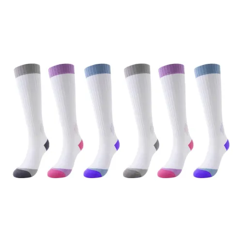 REEBOK [6 пар] Смешанные цвета Женские носки до колена