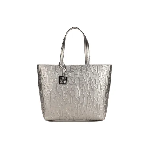 ARMANI EXCHANGEAE Полиэстер Тоут Сумка Сумка для покупок Сумка на плечо Сумка Женская Серебряная