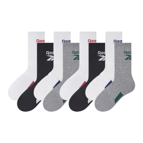 REEBOK [8 упаковок] Смешанные цвета Мужские носки MID до икры
