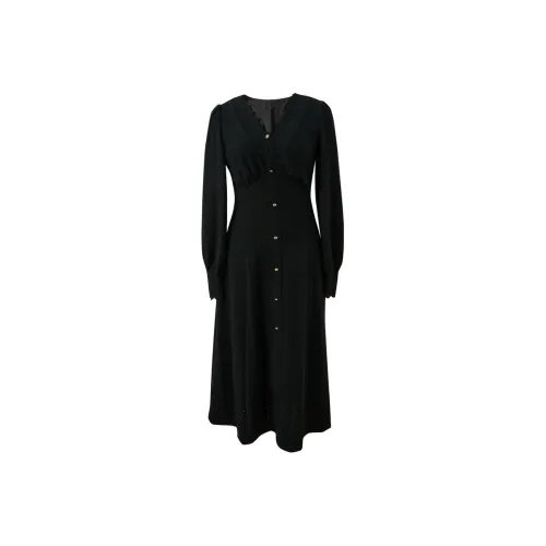 3COLOUR Длинное платье с длинными рукавами женское