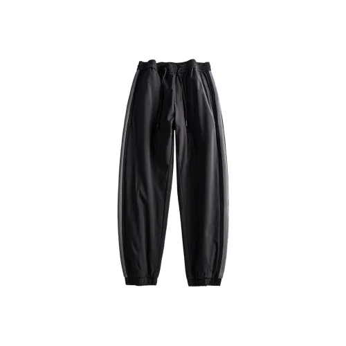 YGQPZHZ Темно-серый Мужские Пуховые Штаны