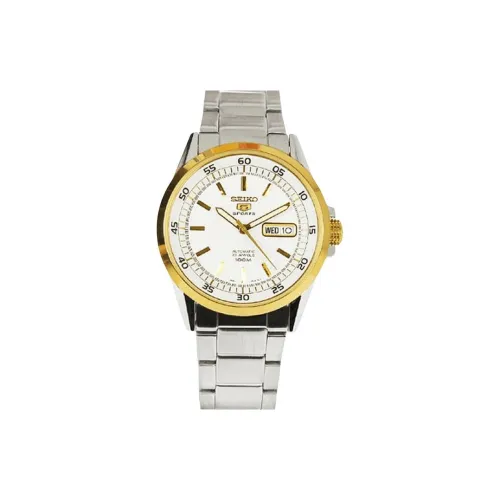 SEIKO Автоматический Механический Механизм Мужские часы Seiko5 41 мм Белые