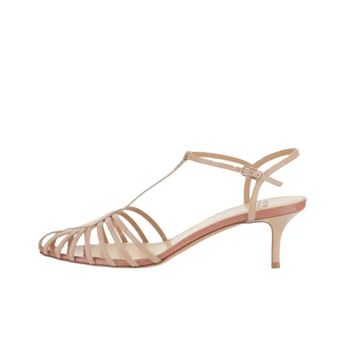 FRANCESCO RUSSO Римские сандалии 5,5 см Женские Бежевые