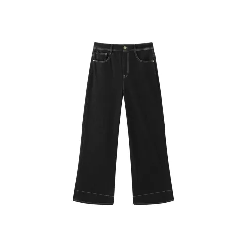 PEACEBIRD Темно-синий деним Женские Джинсы