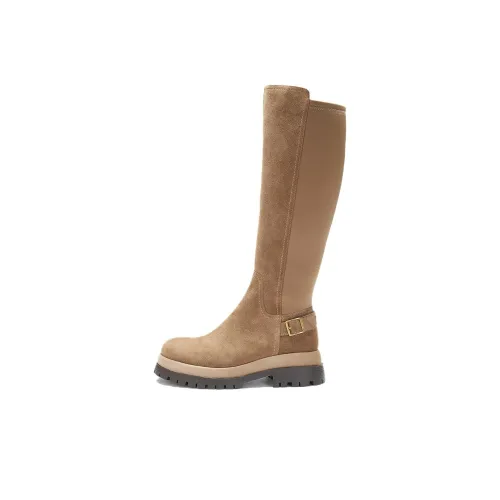 LE SAUNDA Женские высокие сапоги до колена