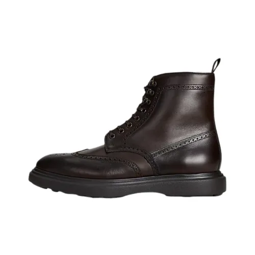 Polo Ralph Lauren Martelli Короткий Мартин Boot 4CM Мужской Темно-коричневый