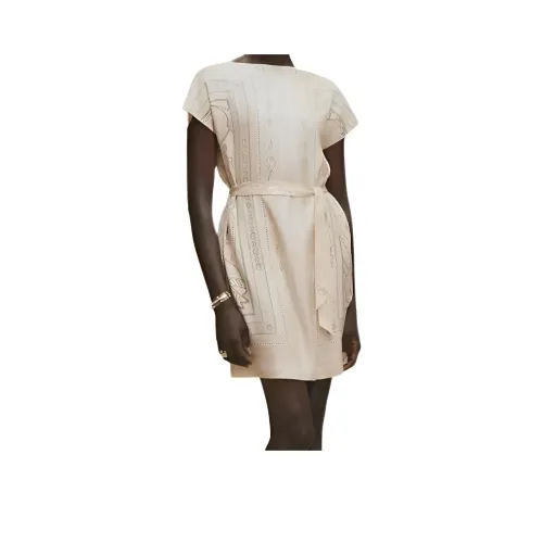 HERMES FW25 Короткий рукав Платье Женское