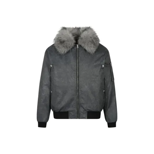 YPUT Черный Серый Цвет Унисекс Пуховики