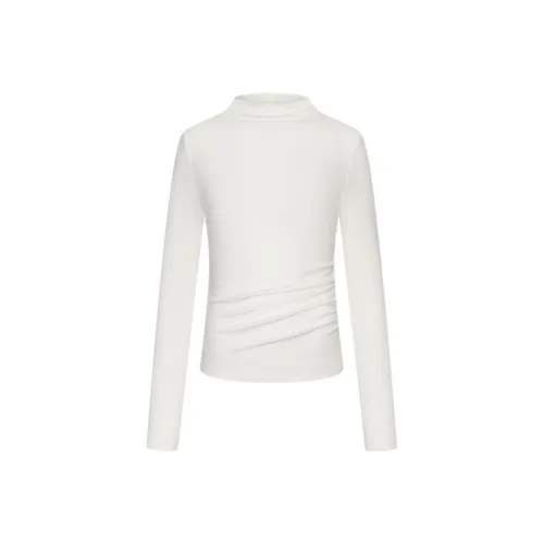 URBAN REVIVO Экрю Женские T-рубашки