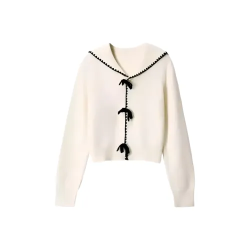 MDEHT Белый Женский Трикотаж