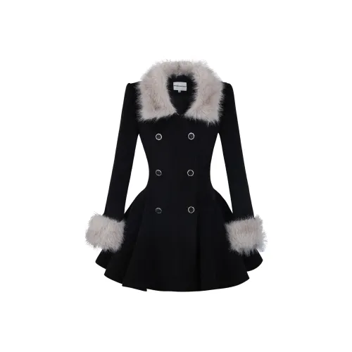 Black Women's Coat Черное женское пальто