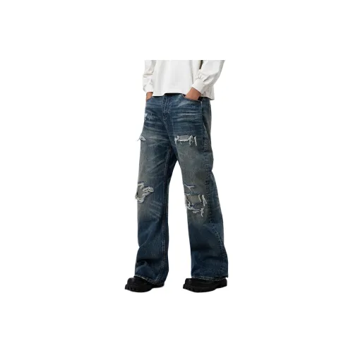 TREND ST Blue Unisex Jeans TREND ST Синий Унисекс Джинсы