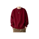 Свитшот цвета бордовый с круглым вырезом, стандартное издание