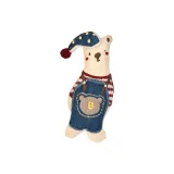 4 Белый Деним Медведь Брелок