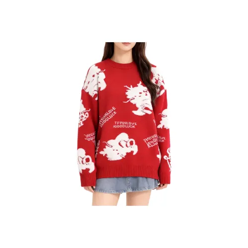 MDEHT Красный Женский Трикотаж