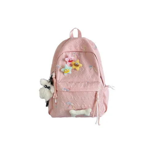 JIANMU Нейлон Рюкзак Унисекс Розовый Белый Черный Синий