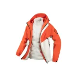 9976YR (3-в-1 пуховик) Солнечный оранжевый/Теплый белый