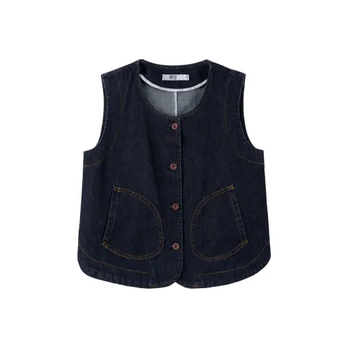 TOUCH Синий Черный Женские Жилеты