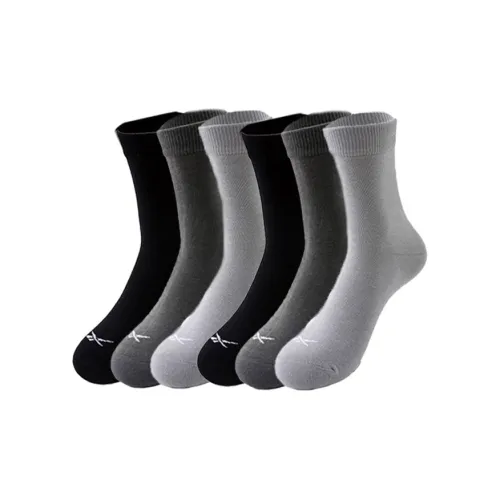 REEBOK [6 пар] Смешанные цвета Мужские носки MID до икры