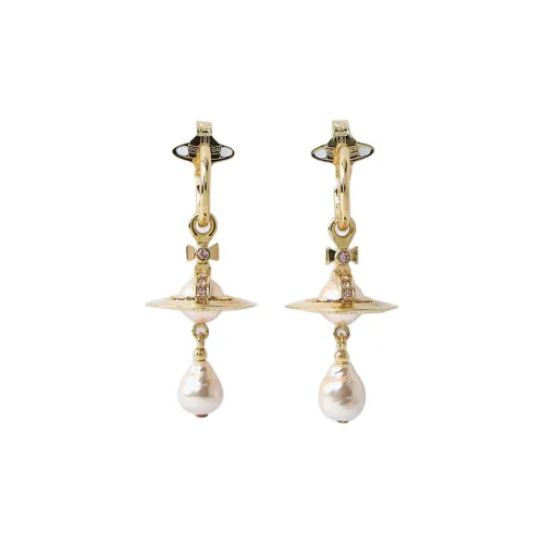 Vivienne Westwood Brass Earrings Женские Золото Розовый Черный