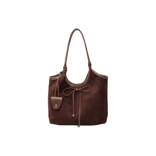 Fitchell Замша Сумка через плечо Стандартная Женская Кофейно-коричневый Хаки Черный