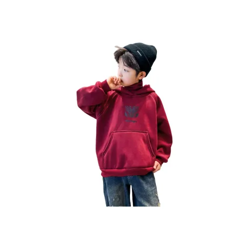 Lanza Повседневный свитшот Зимний Бордовый Подростки