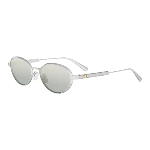 DIOR Металл OVAL SUNGLASSES Унисекс Серебряный
