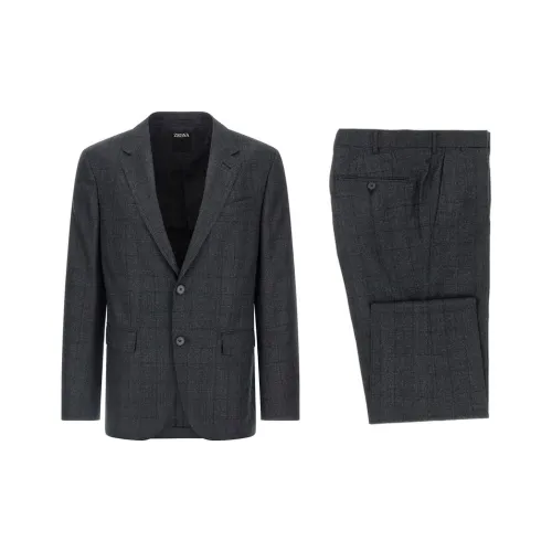 Ermenegildo Zegna Серый Мужской Деловой костюм