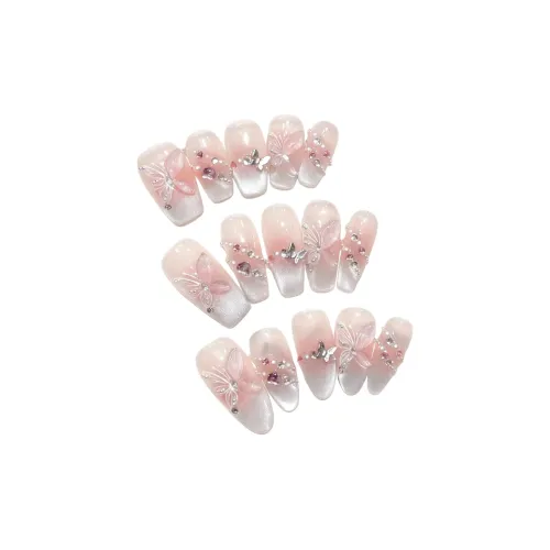 XNTX Заплатки для ногтей Ногти Art Заплатки для ногтей False Nail Средний LADDER Прохладный Color Series Телесный Coquette