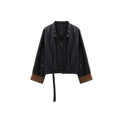 Another Alley кожаная куртка женская