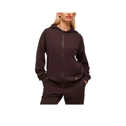 GYMSHARK Вышитый ZIP UP Свитшот Женские