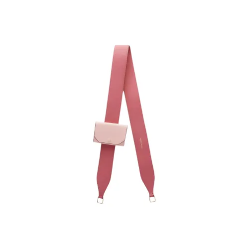 Valextra Millepunte Телячья кожа Сумка Ремень Женские Old Розовый Розовый цвет пиона