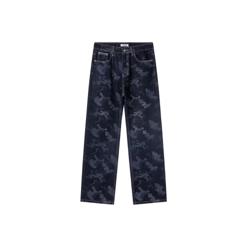 CHOCOOLATE XPB0508 Оригинальные джинсы из денима синие унисекс