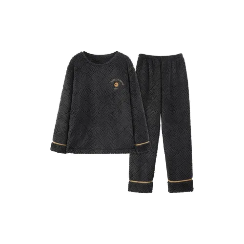 MADALLO Черный мужской комплект пижам