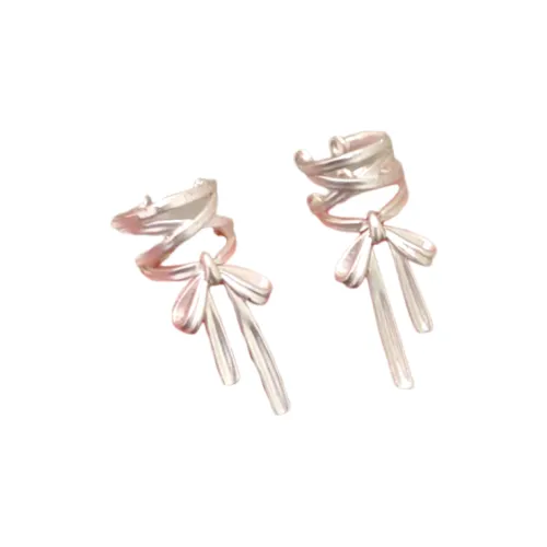 Yab Золотой Покрытый Медный Нижняя Заколка Серьги On Женские