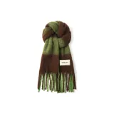 Кофейный зеленый в клетку