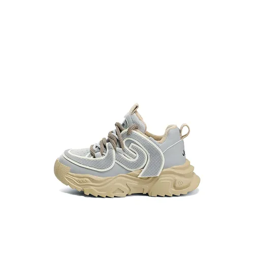 Jeep Slip-resistant Abrasion-resistant Lightweight Cushioning Thermal Low-Top Casual Shoes Beige Gray Children's Джип Противоскользящий Устойчивый к истиранию Легкий Амортизация Термический Низкий Топ Повседневная Обувь Бежевый Серый Детская