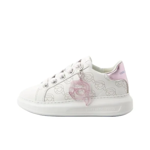 KARL LAGERFELD Kapri Низкий Топ Повседневная Обувь Женская Белая Фиолетовая