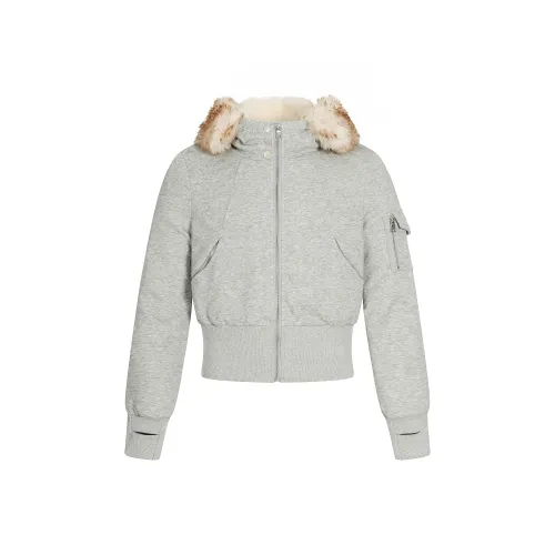 GBXM Фотиния Серый Женский Бархатный Куртка