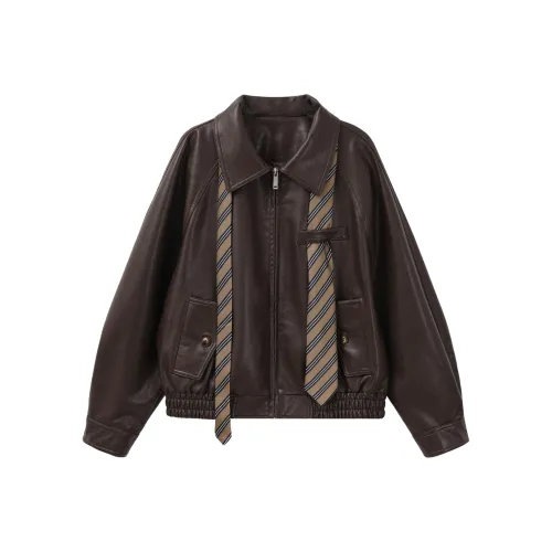 Another Alley кожаная куртка женская