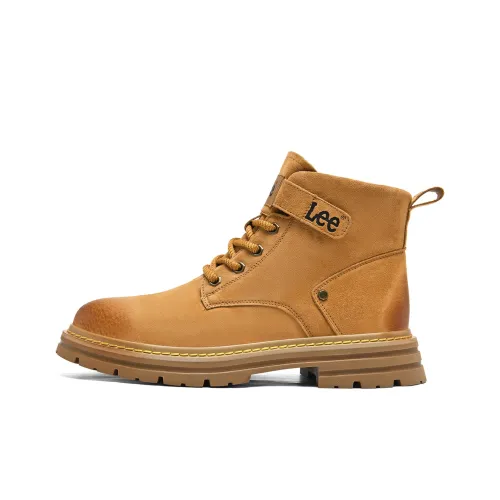 Lee Martin Boots Yellow Brown Men's