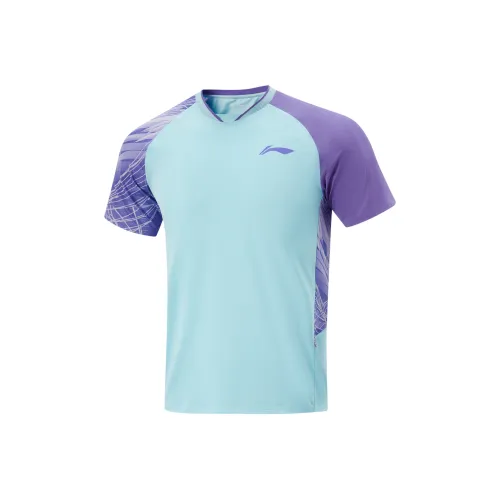 LINING Table Tennis Series T Рубашка Мужская Светлая Парафин Синий