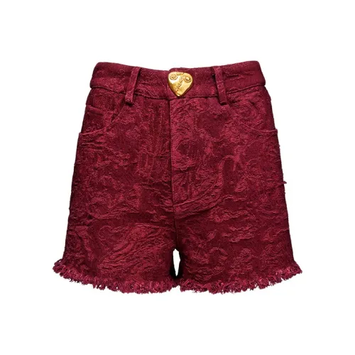 Laurence Chico Деним Mustache Шорты Унисекс Hot Красный