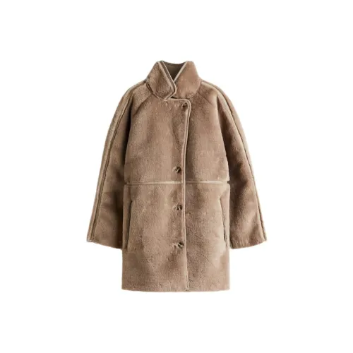 H M Светло-янтарное женское пальто