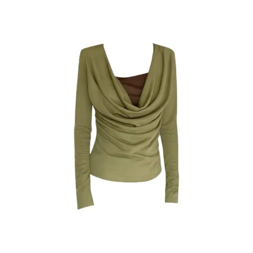 JOPPTI Зеленый Женские T-рубашки