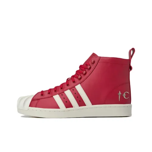 THUG CLUB x Adidas Originals SUPERSTAR Скейтборд Кроссовки Унисекс Красный