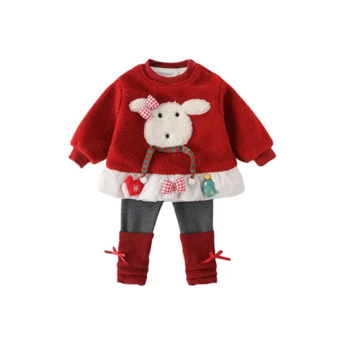 XiaoJinBu Красный Baby Повседневная Спортивная Одежда